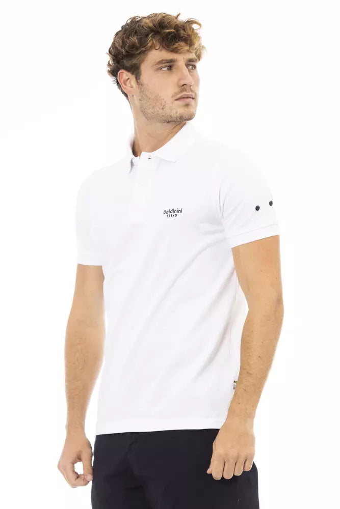 Baldinini Trend Black Cotton Men Polo