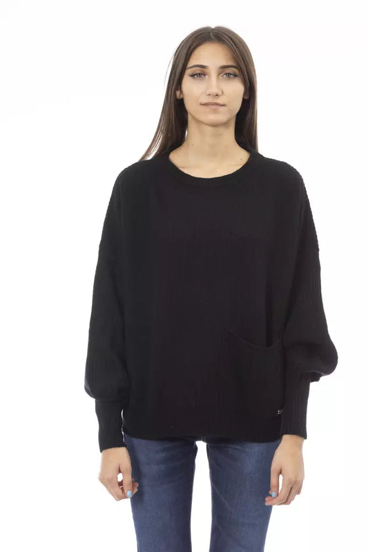 Baldinini Trend Black Cashmere Women Sweater