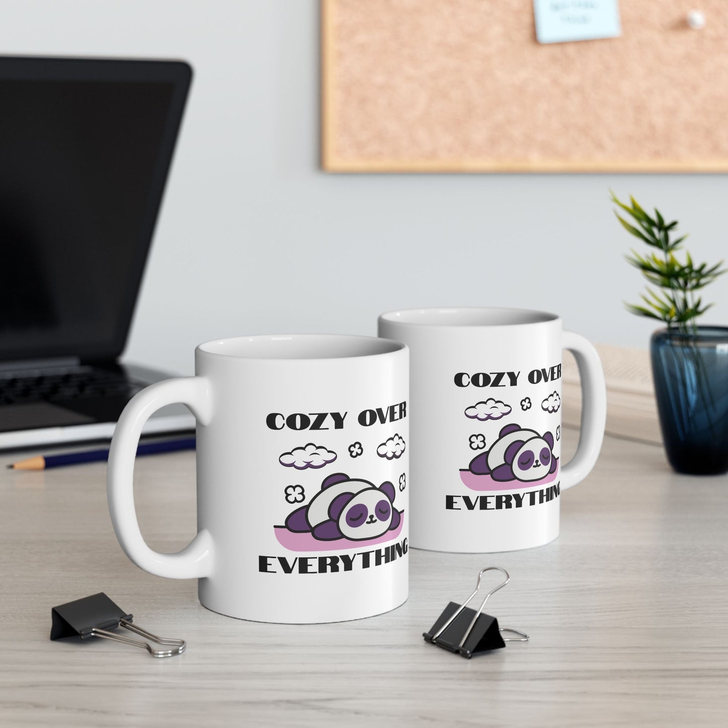 Cozy Over Everything Panda Ceramic Mug 11oz