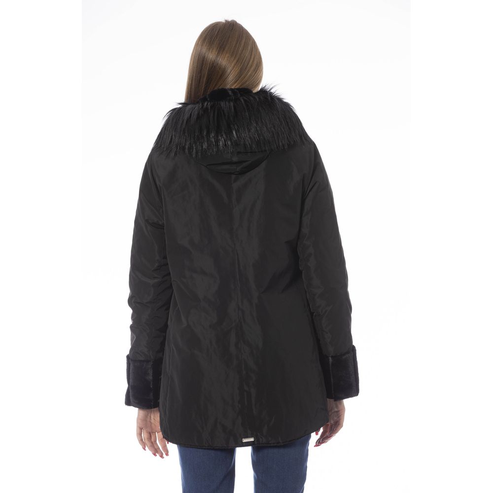 Baldinini Trend Black Polyester Women Jacket