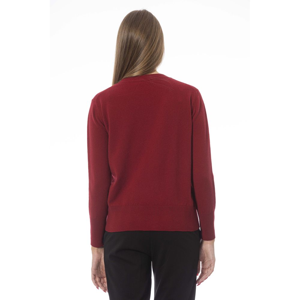 Baldinini Trend Red Wool Women Sweater