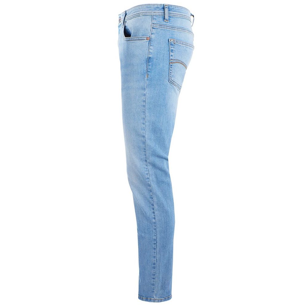 Yes Zee Sleek Comfort Denim Five-Pocket Light Wash Jeans