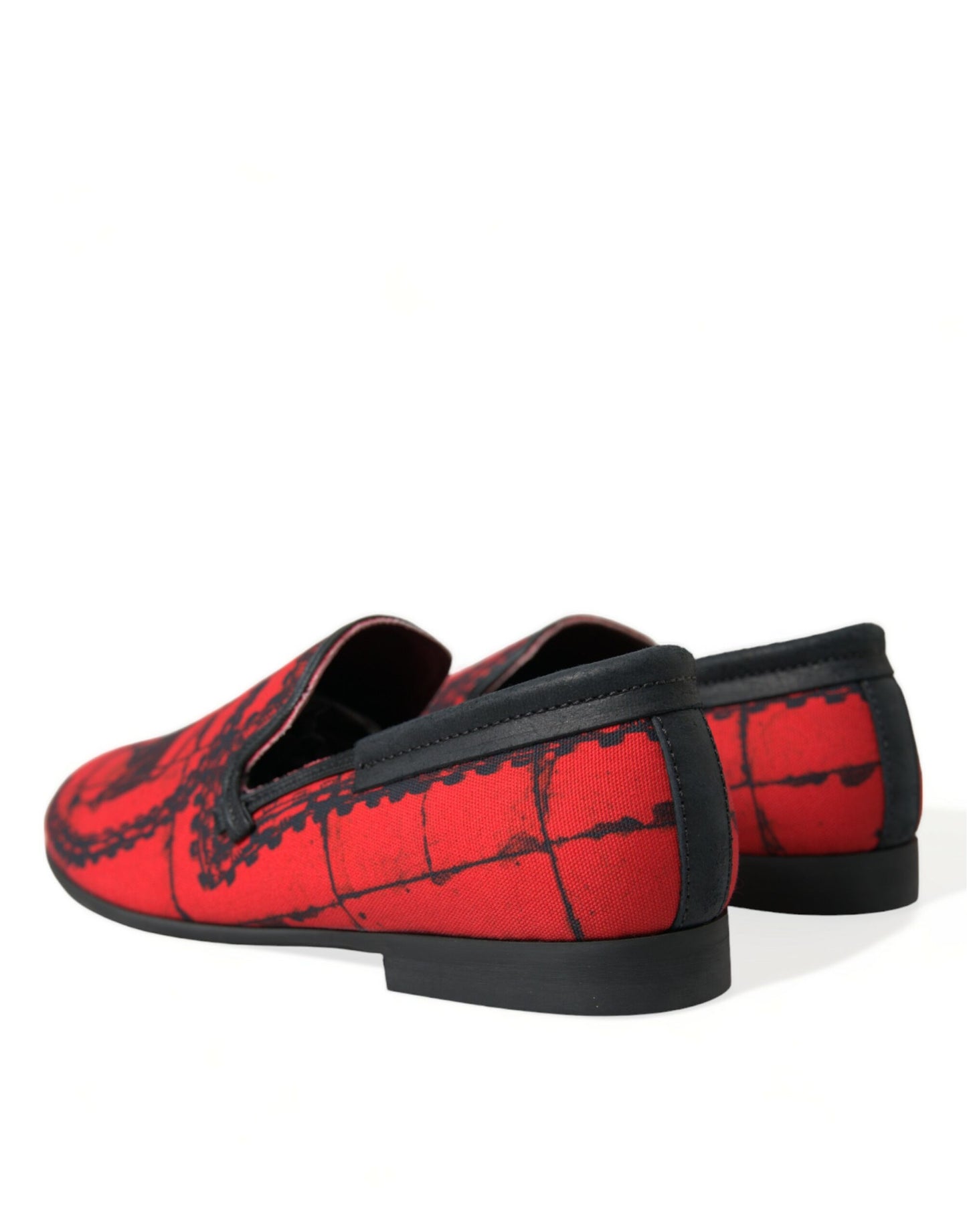 Dolce & Gabbana Torero-Inspired Luxe Red & Black Loafers