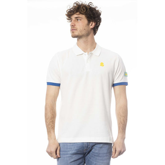 Invicta White Cotton Men Polo Shirt