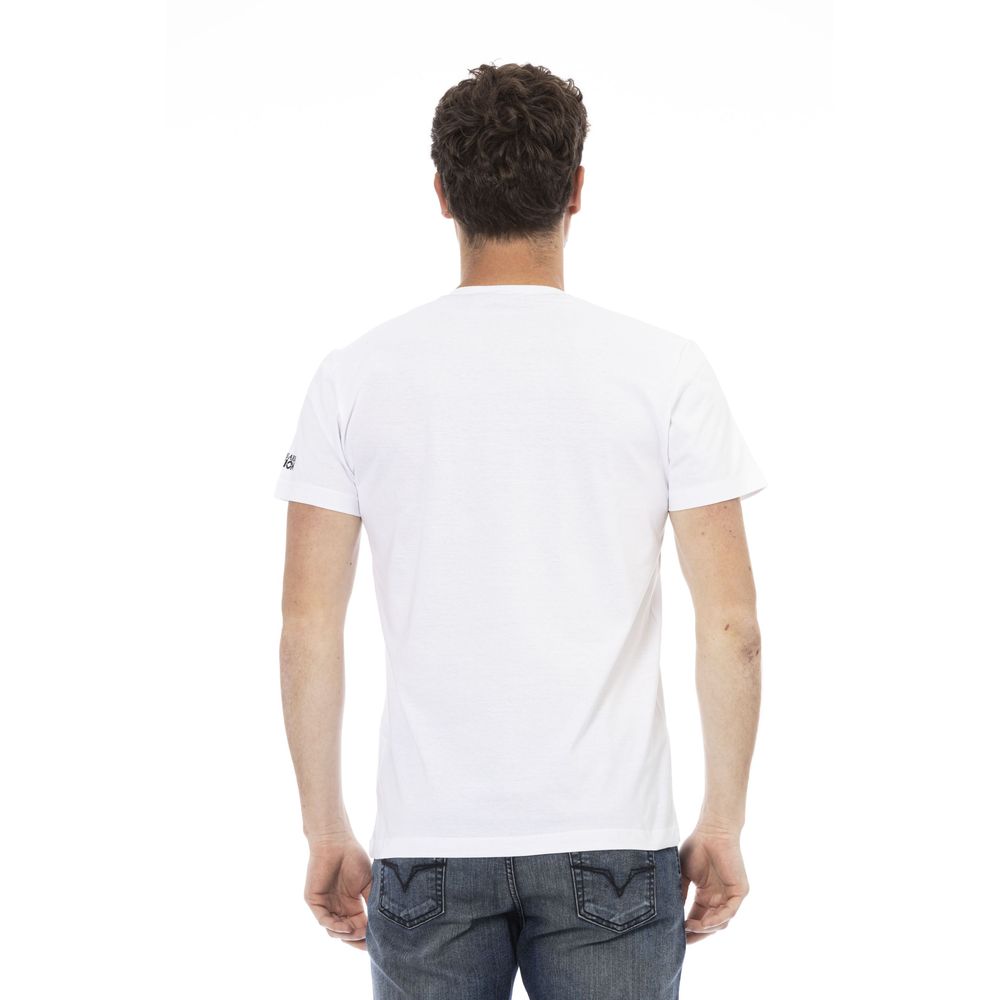 Trussardi Action White Cotton Men T-Shirt