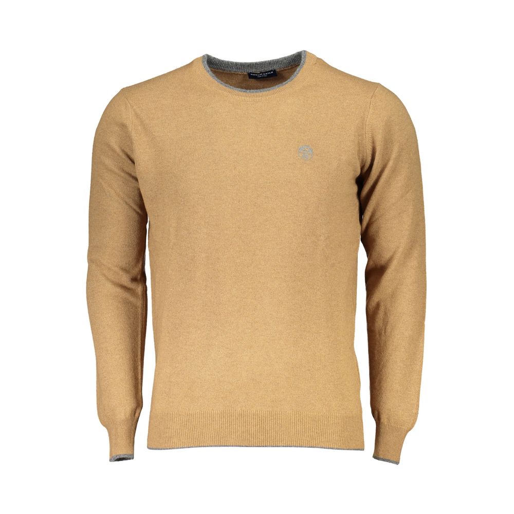 North Sails Brown Polyamide Men Sweater