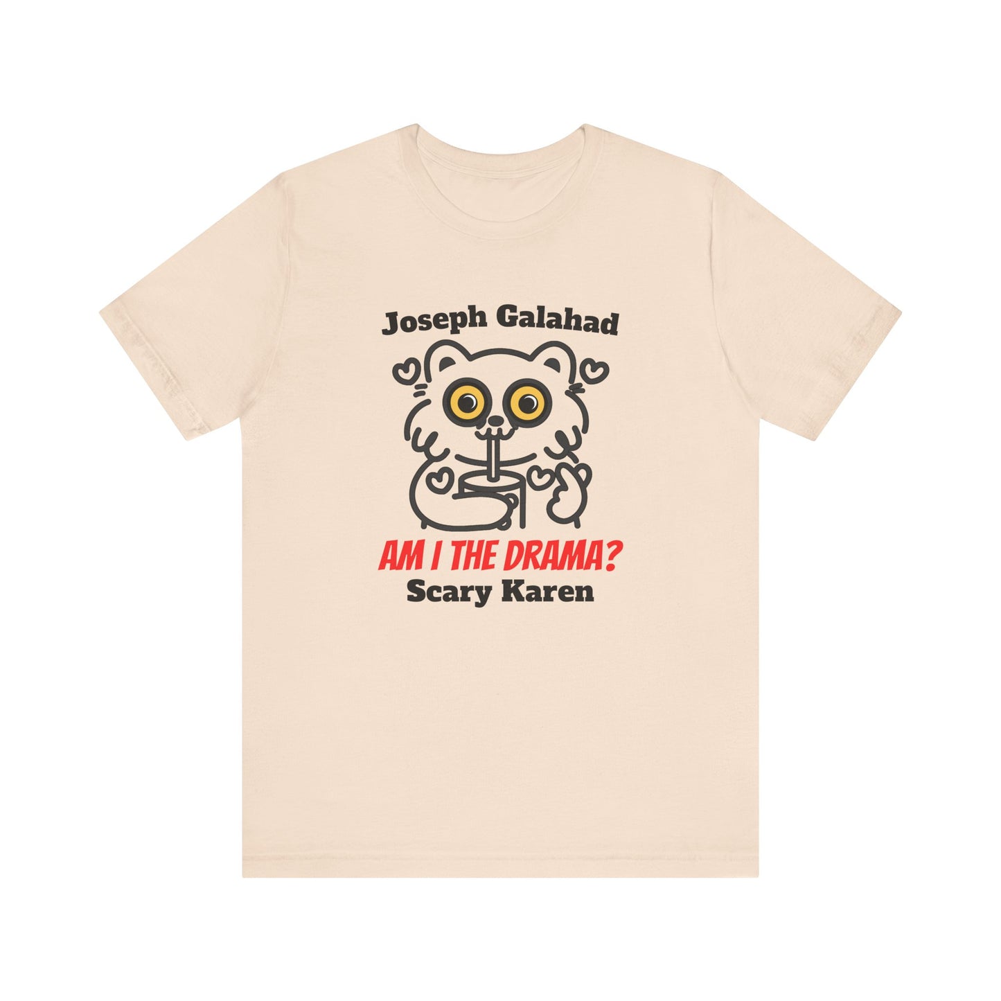 Am I the Drama? Funny Cat T-Shirt – Custom Name Unisex Graphic Tee