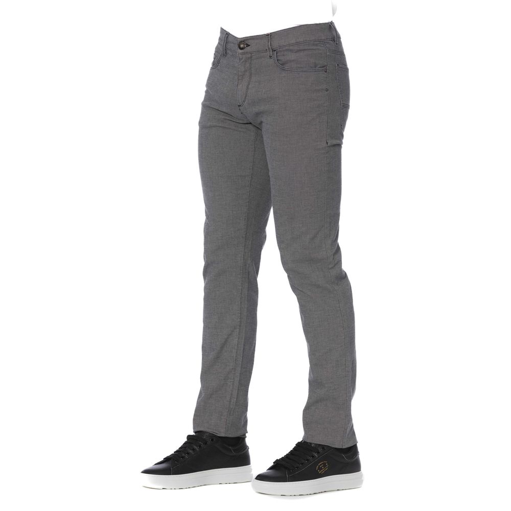 Trussardi Jeans Gray Cotton Men's Pant