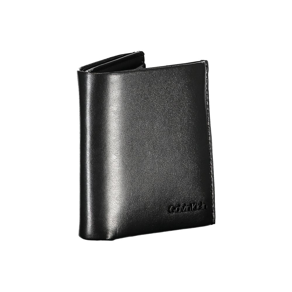 Calvin Klein Sleek Black Leather RFID Wallet