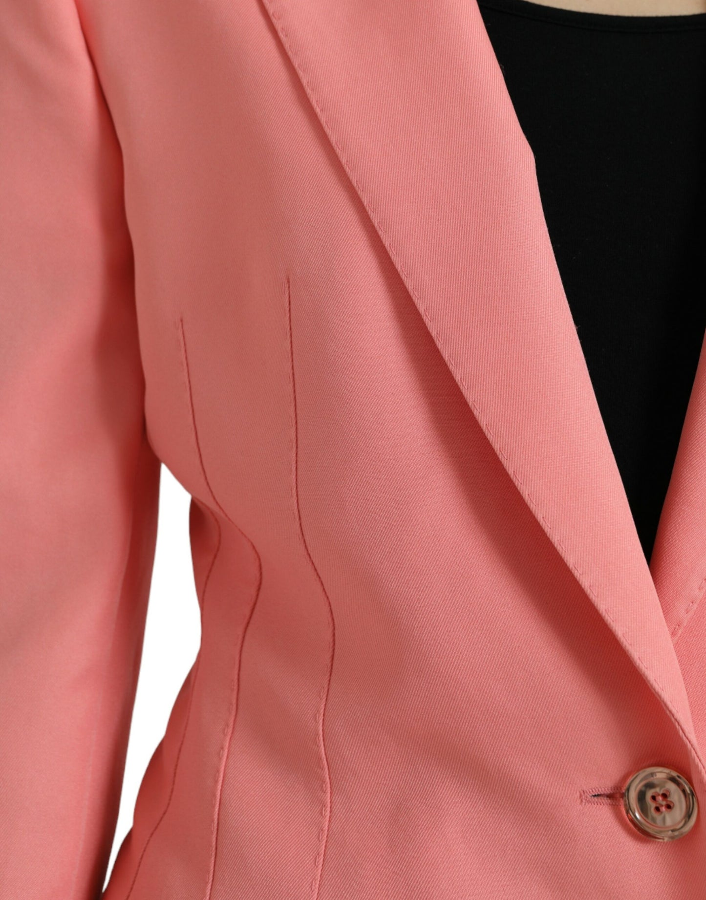 Dolce & Gabbana Chic Pink Peak Lapel Blazer