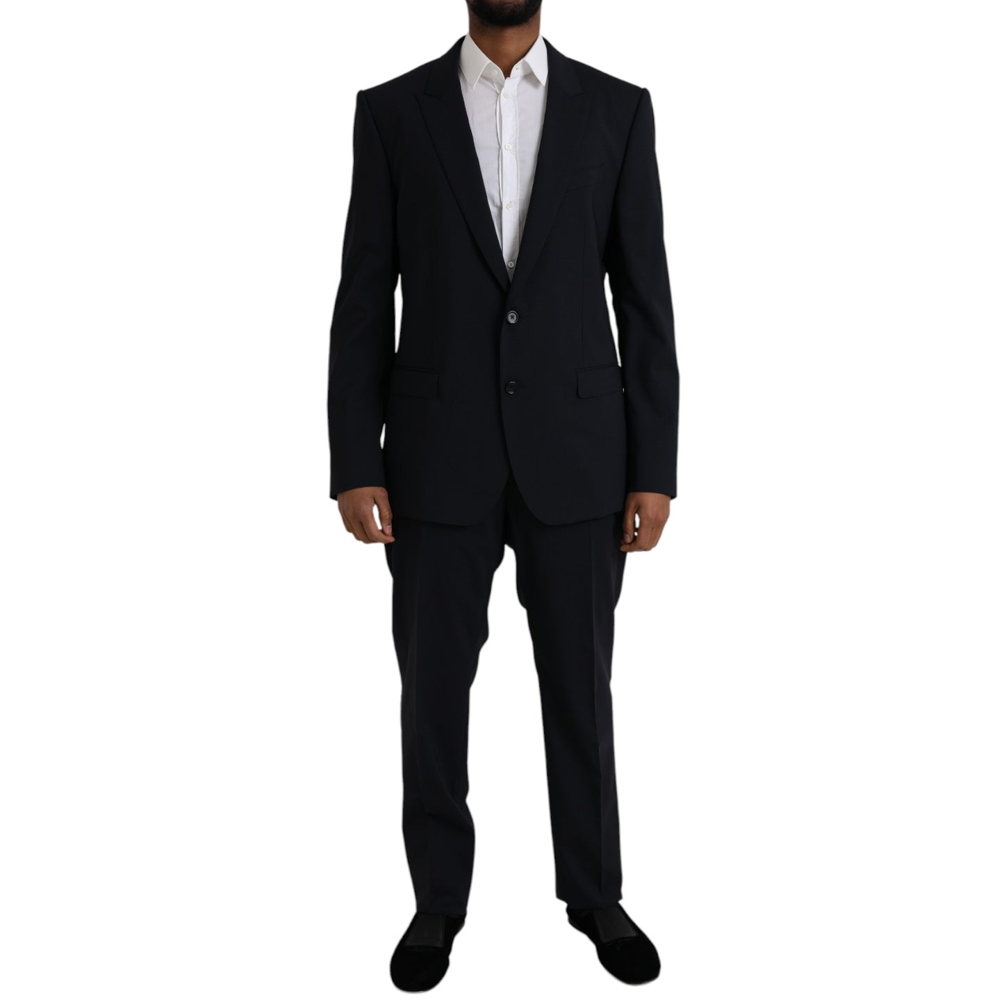 Dolce & Gabbana Blue MARTINI Wool Formal 2 Piece Suit