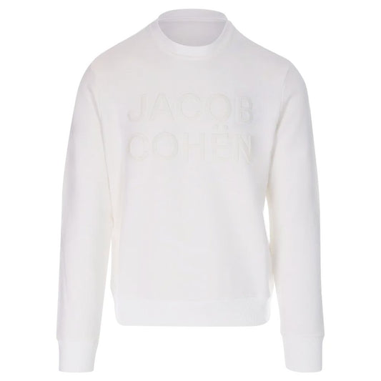 Jacob Cohen White Cotton Men's Sweater