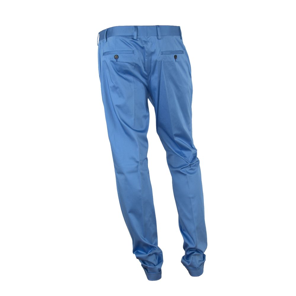 Made in Italy Elegant Light Blue Italian Summer Trousers