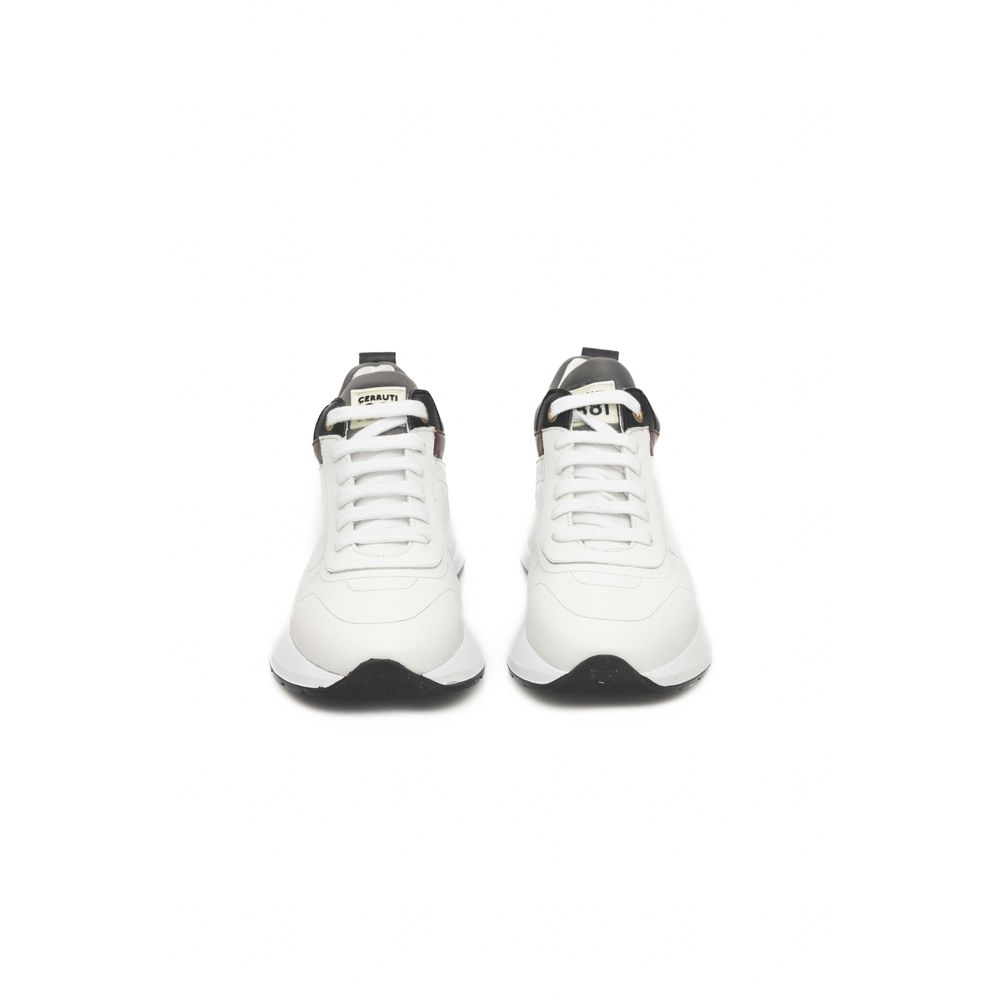 Cerruti 1881 White Leather Women Sneaker