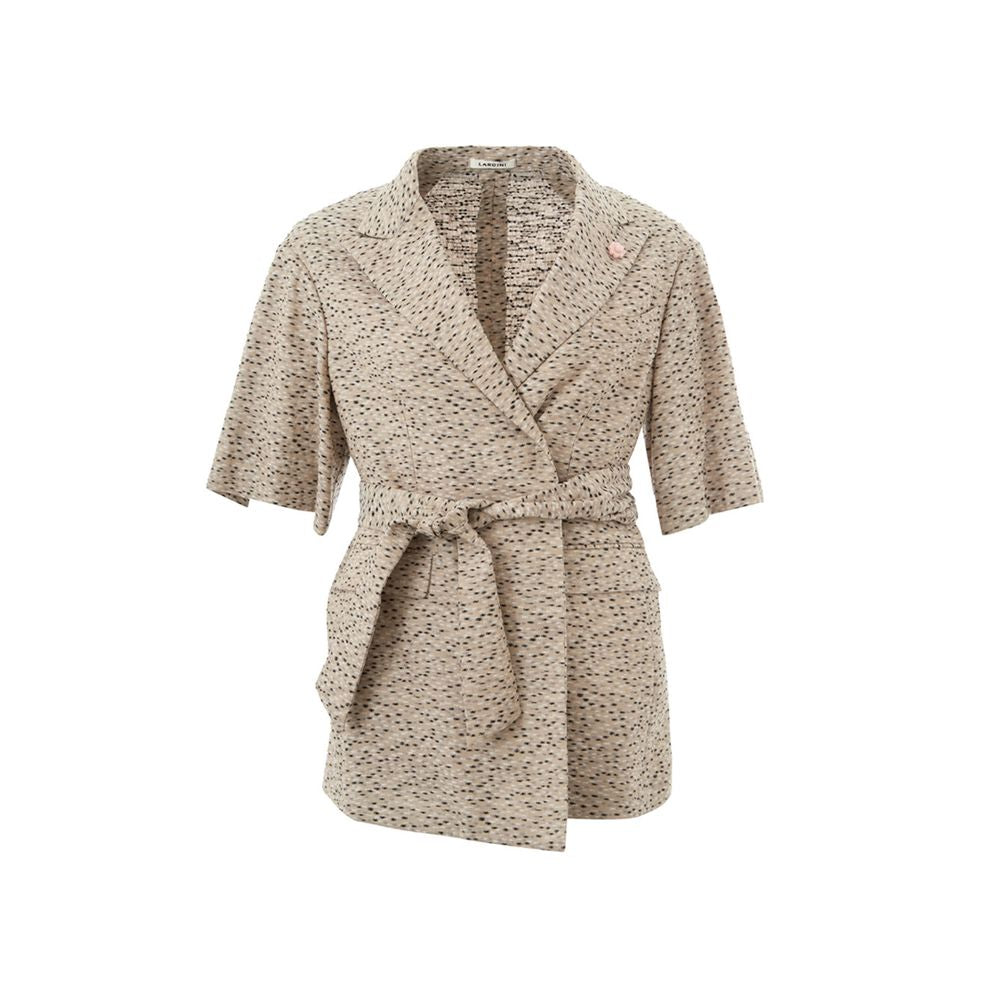 Lardini Chic Beige Linen Jacket