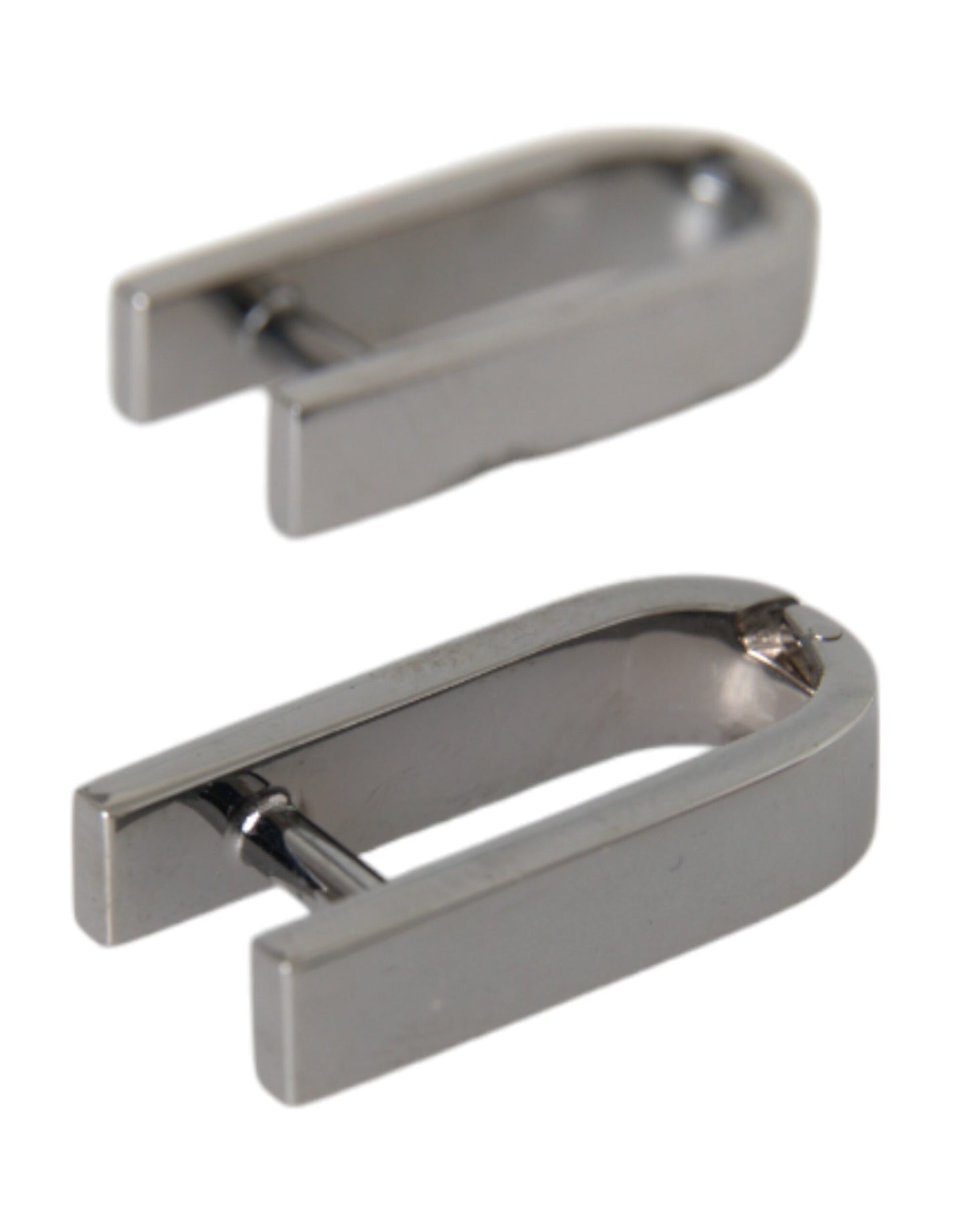 Dolce & Gabbana Silver Plated Metal Brass Pin Men Cufflinks