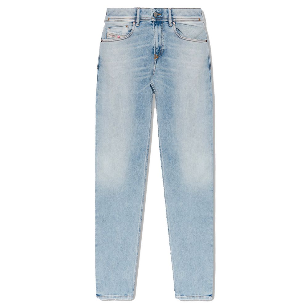 Diesel Light Blue Cotton Jeans & Pant