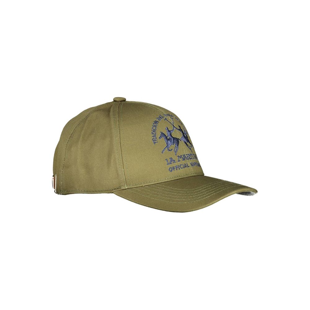 La Martina Green Cotton Men Cap