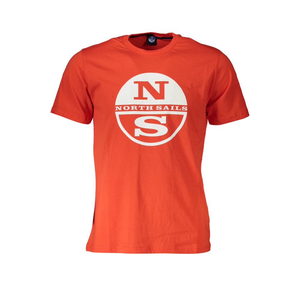 North Sails Red Cotton Men T-Shirt