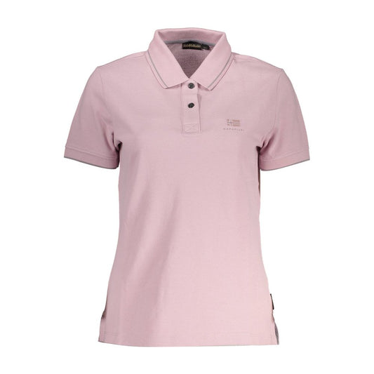 Napapijri Pink Cotton Women Polo Shirt