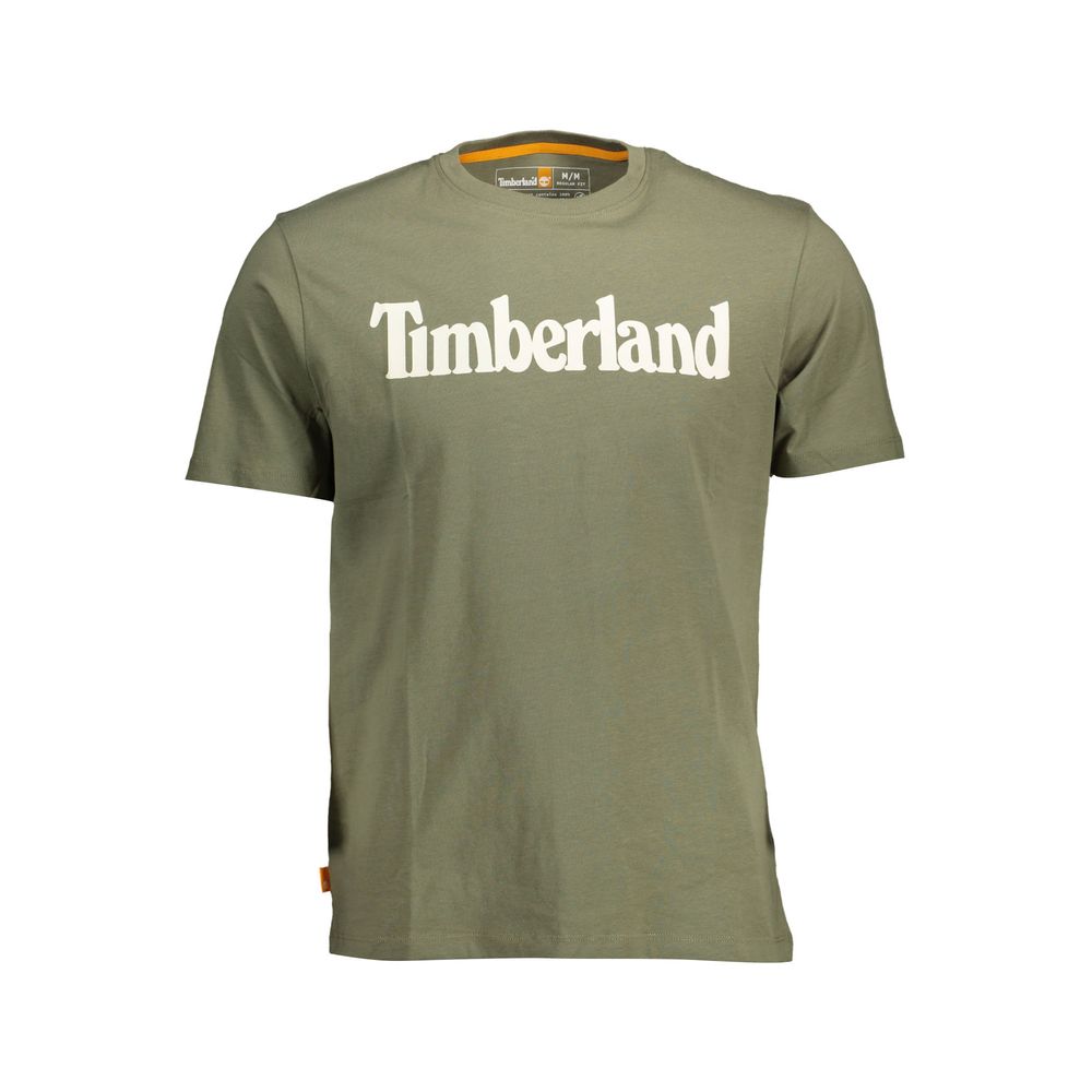 Timberland Green Cotton Men T-Shirt