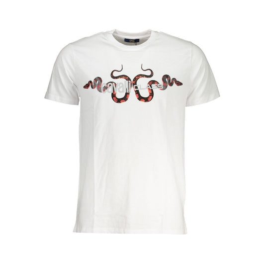 Cavalli Class White Cotton T-Shirt