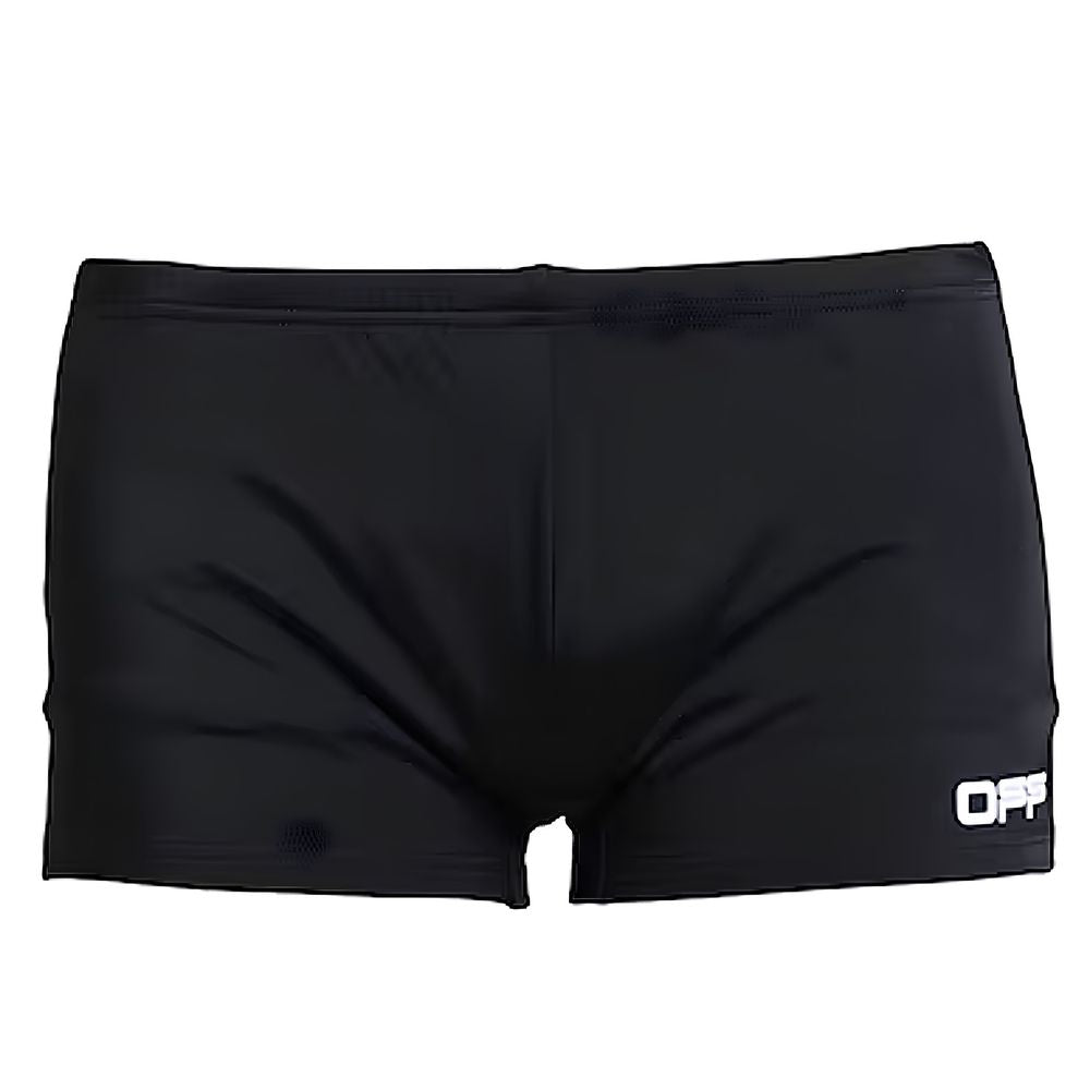 Off-White Black Nylon Men's Swim Trunk