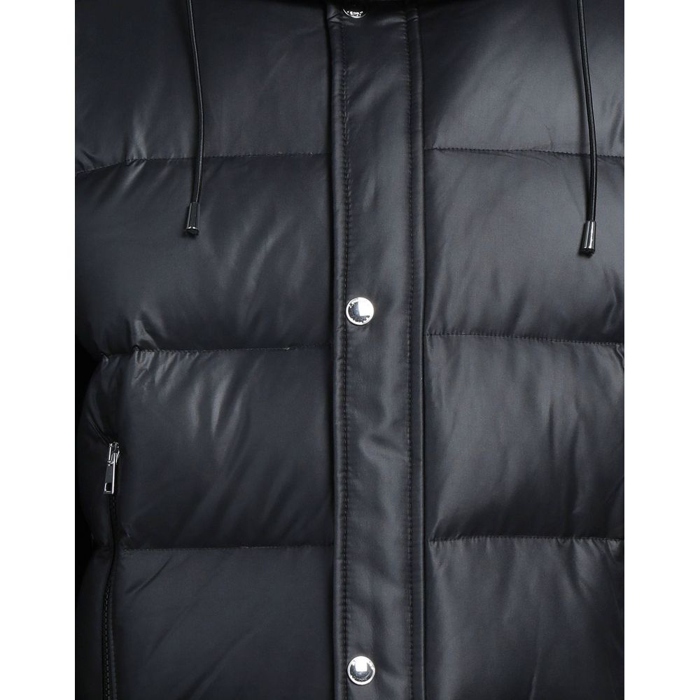 Aquascutum Black Polyester Men Jacket