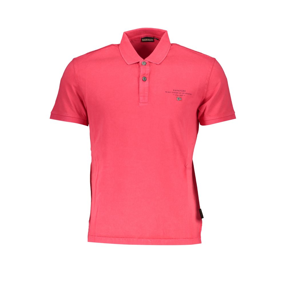 Napapijri Pink Cotton Polo Shirt