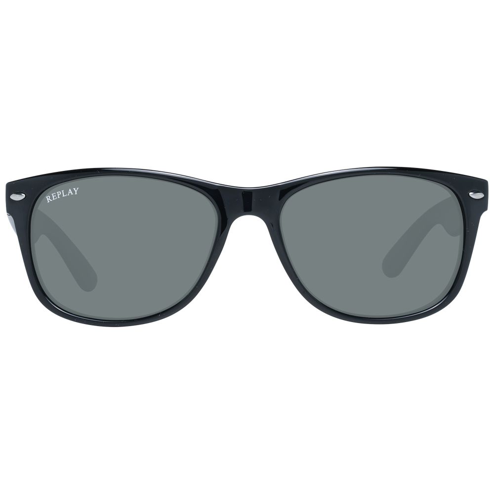 Replay Black Unisex Sunglasses