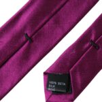 Dolce & Gabbana Purple Solid Satin Silk Adjustable Men Tie