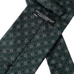 Dolce & Gabbana Green Silk Branded Logo Adjustable Men Tie