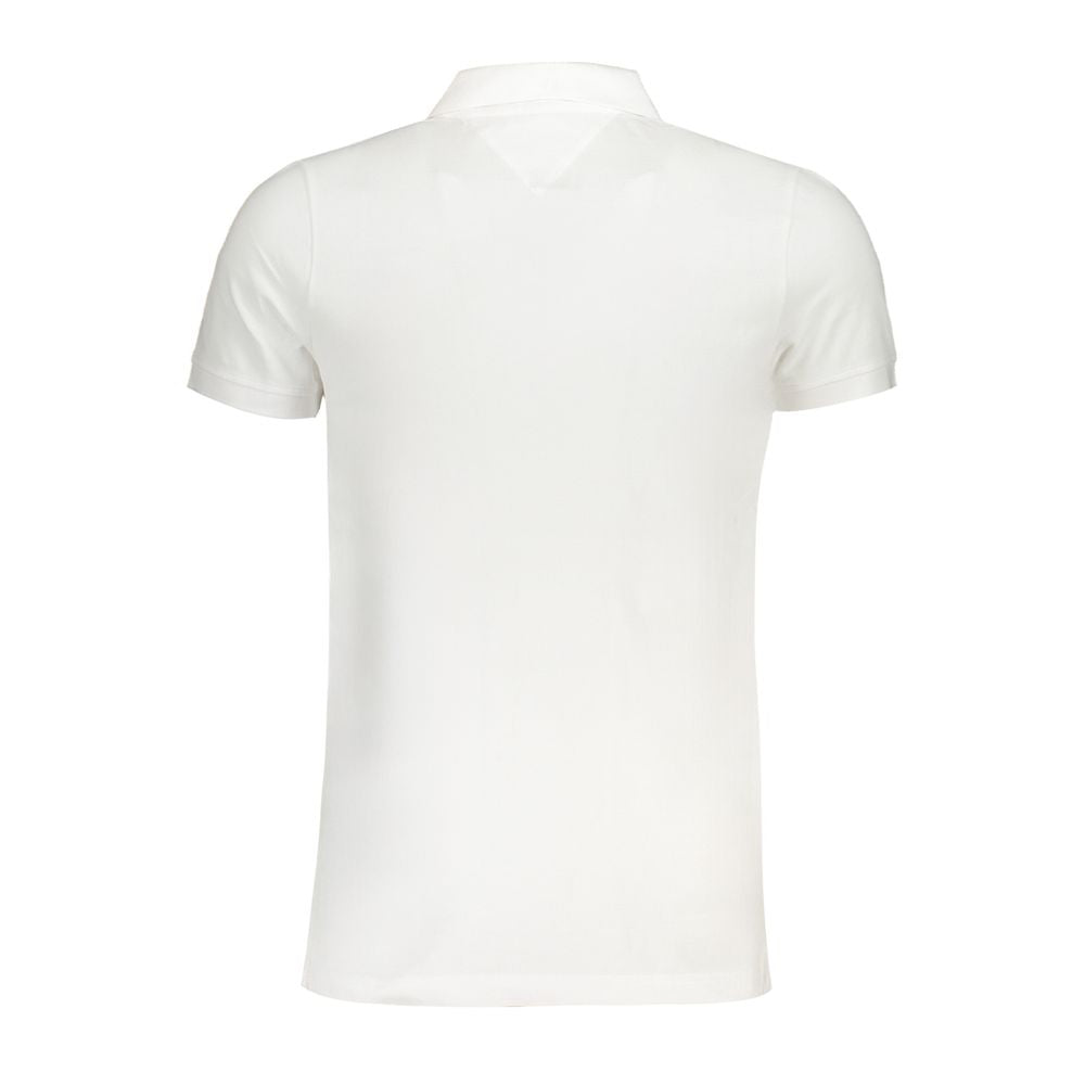 Tommy Hilfiger White Cotton Polo Shirt