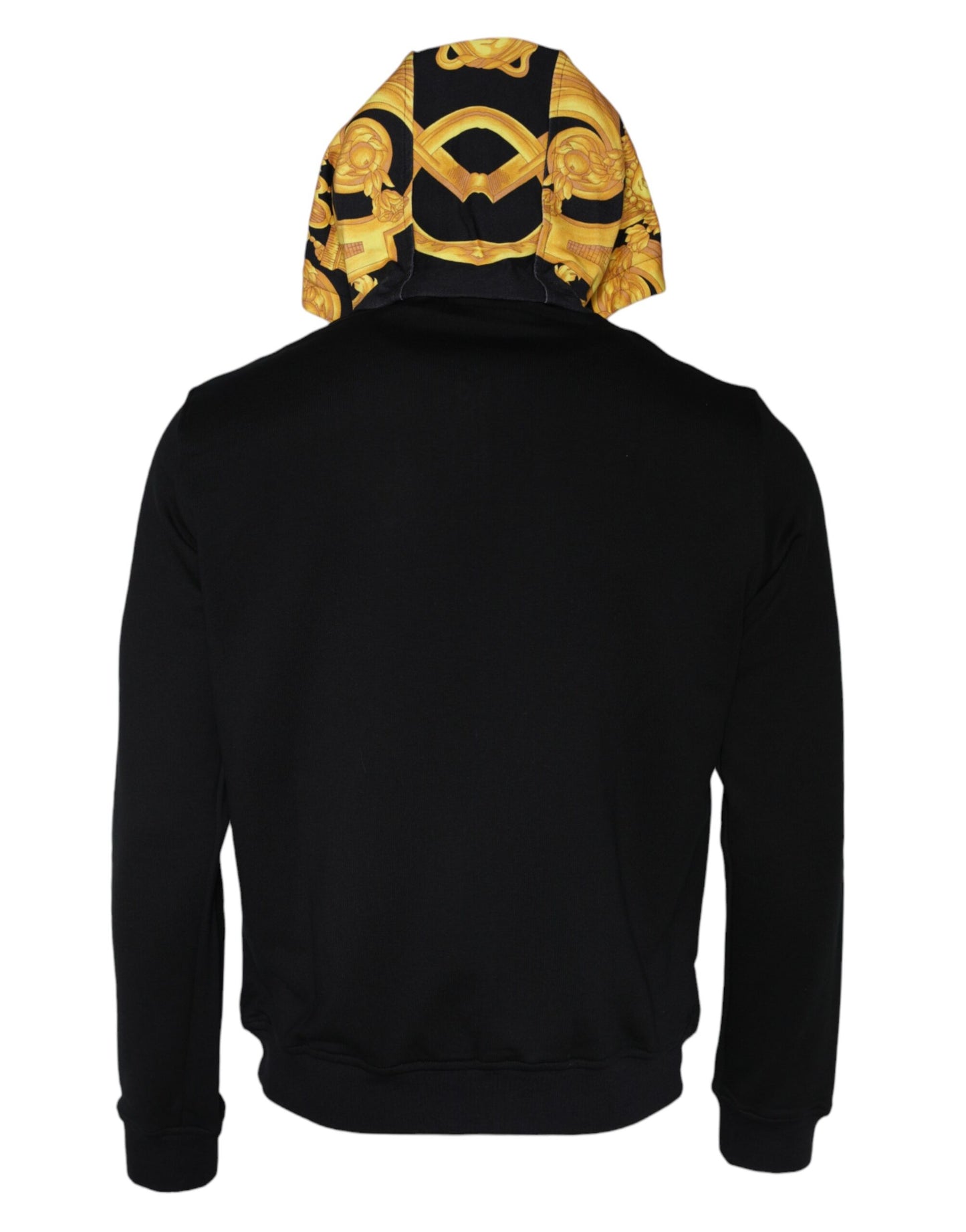 Versace Black Medusa Print Cotton Full Zip HoodieSweatshirt Sweater