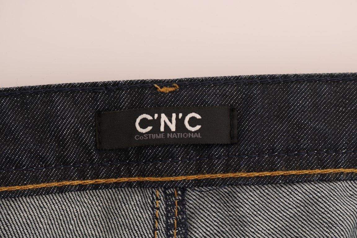 Costume National Chic Dark Blue Straight Fit Jeans