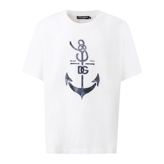 Dolce & Gabbana White Cotton T-Shirt