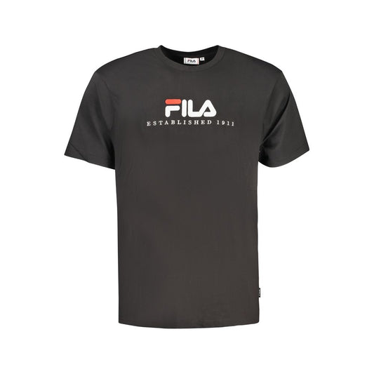 Fila Black Cotton Men T-Shirt