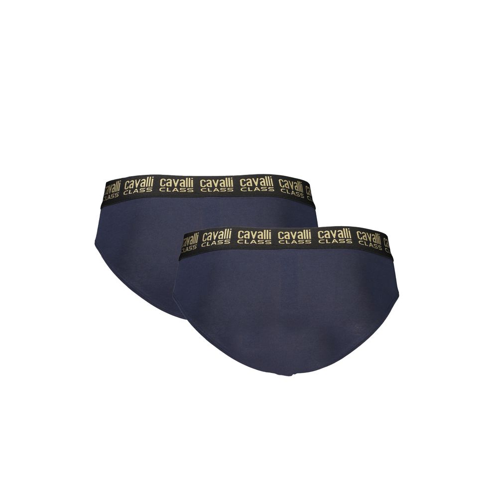 Cavalli Class Blue Cotton Mens Underwear