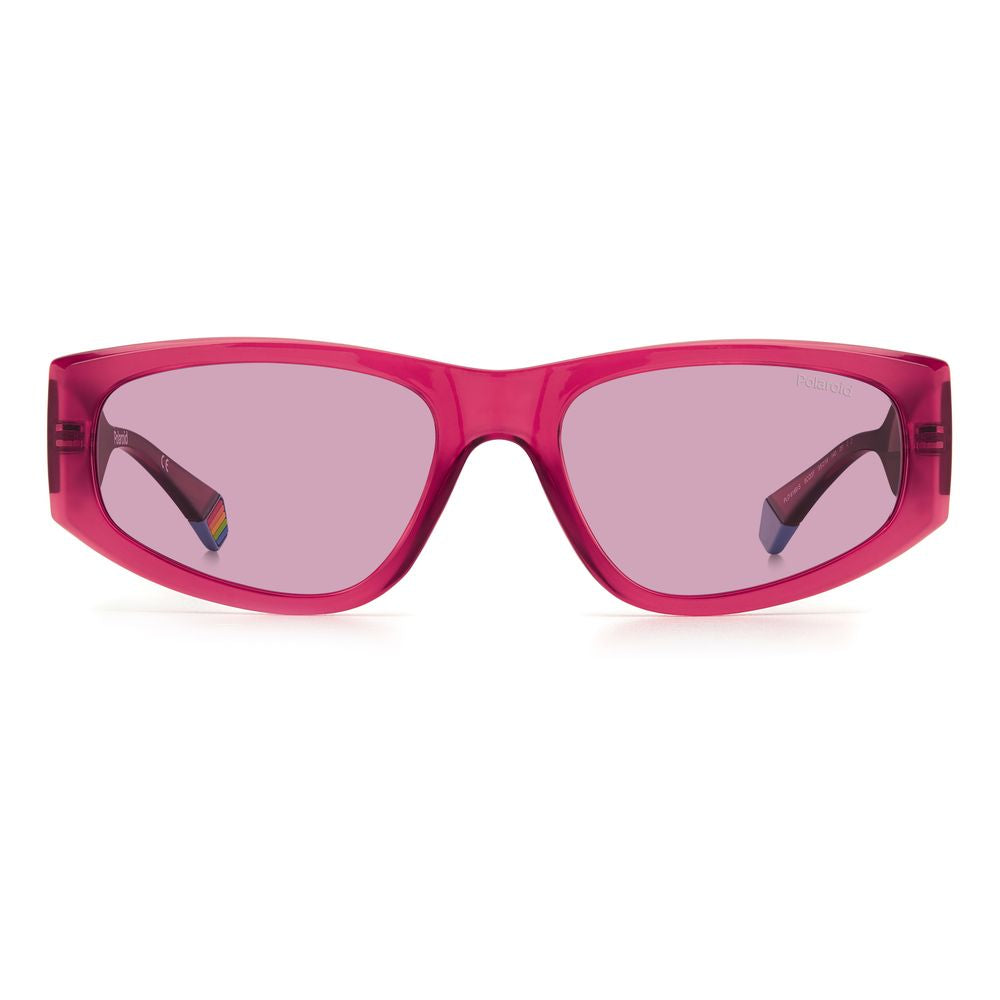 Polaroid Red Plastic Sunglasses