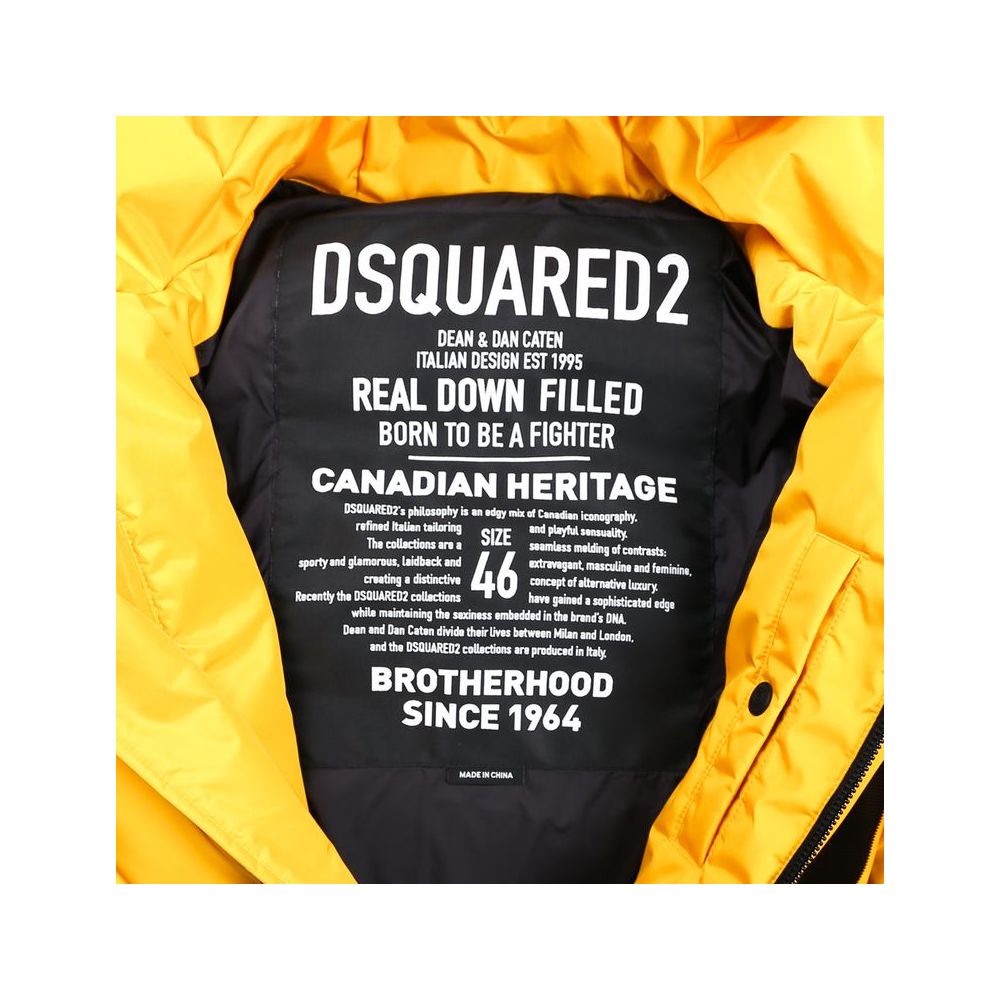 Dsquared² Yellow Nylon Men's Jacket