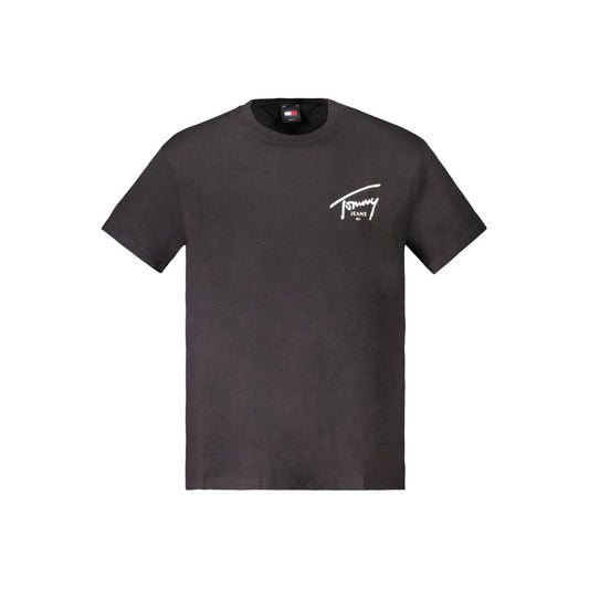 Tommy Hilfiger Black Cotton Men T-Shirt