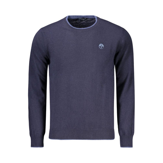 North Sails Blue Wool Men Sweater