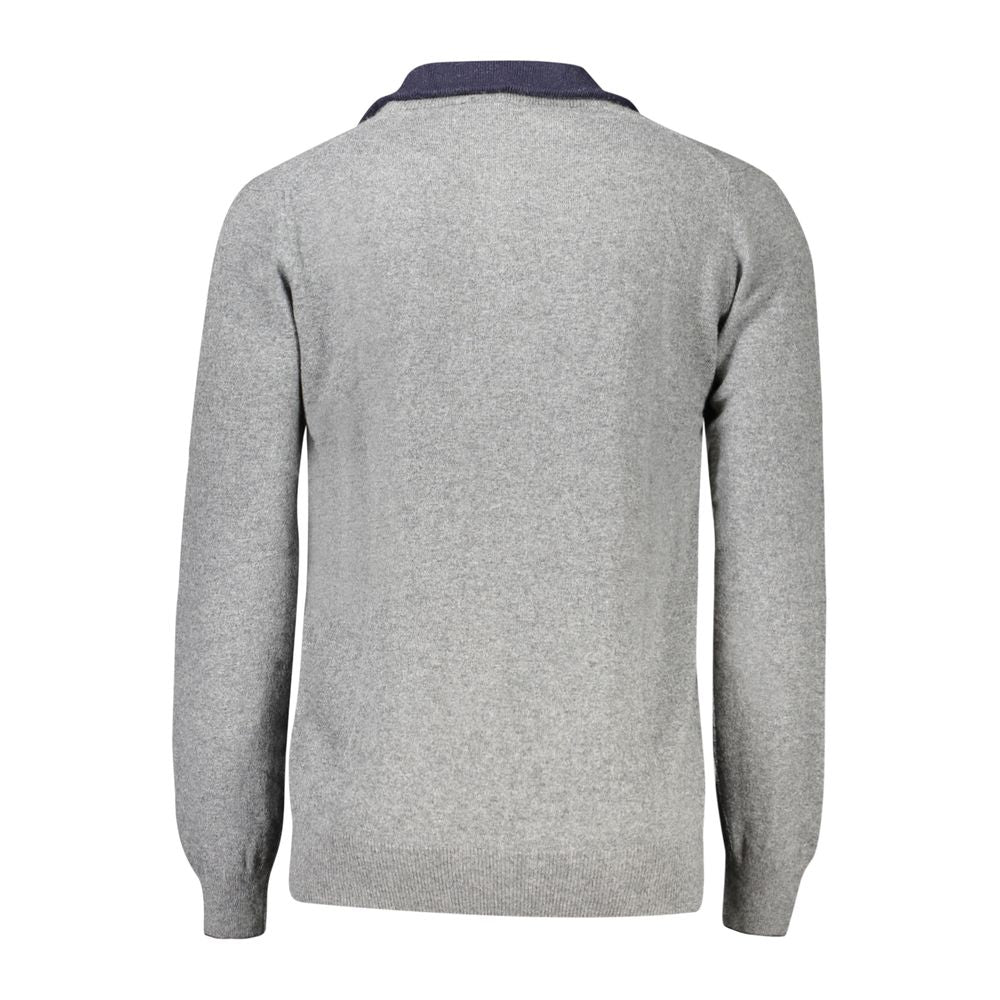 North Sails Gray Wool Men Sweater