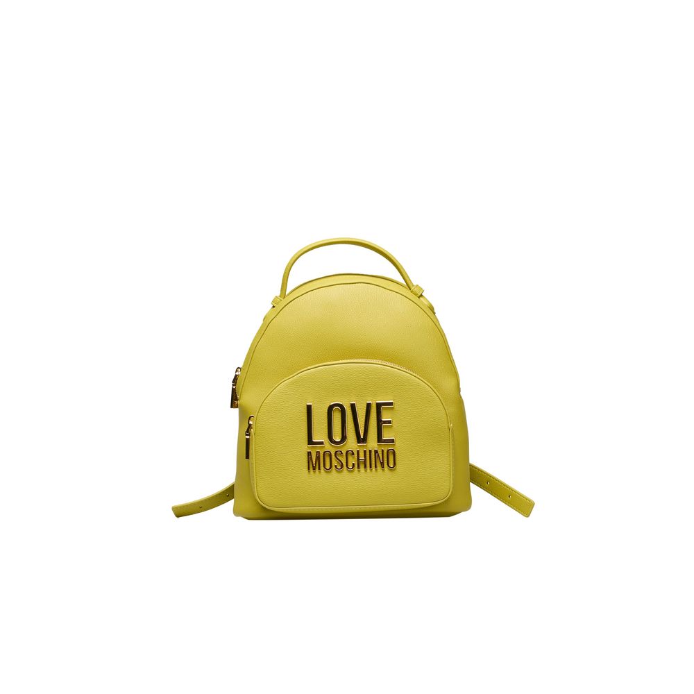 Love Moschino Yellow Polyethylene Women Backpack