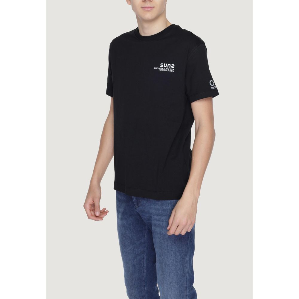 Suns Black Cotton T-Shirt