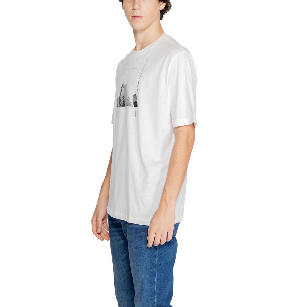 Armani Exchange White Cotton T-Shirt