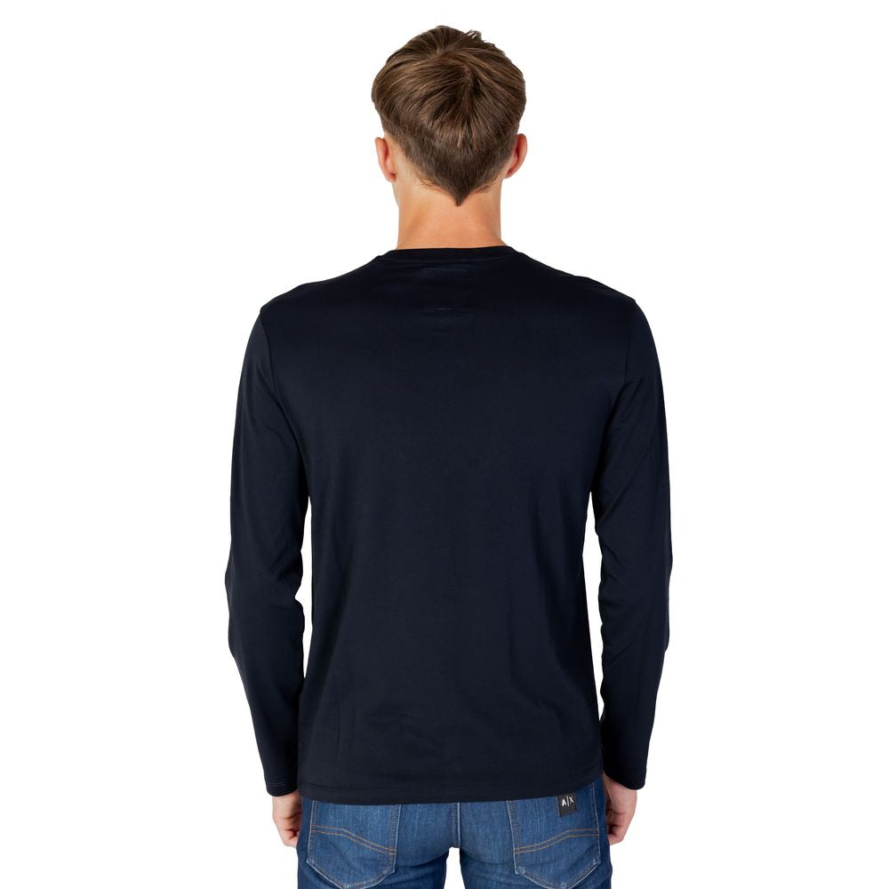 Armani Exchange Blue Cotton T-Shirt