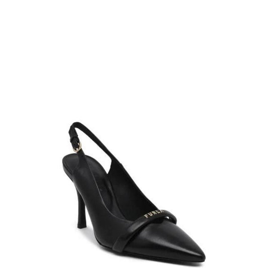 Furla Black Leather Pump