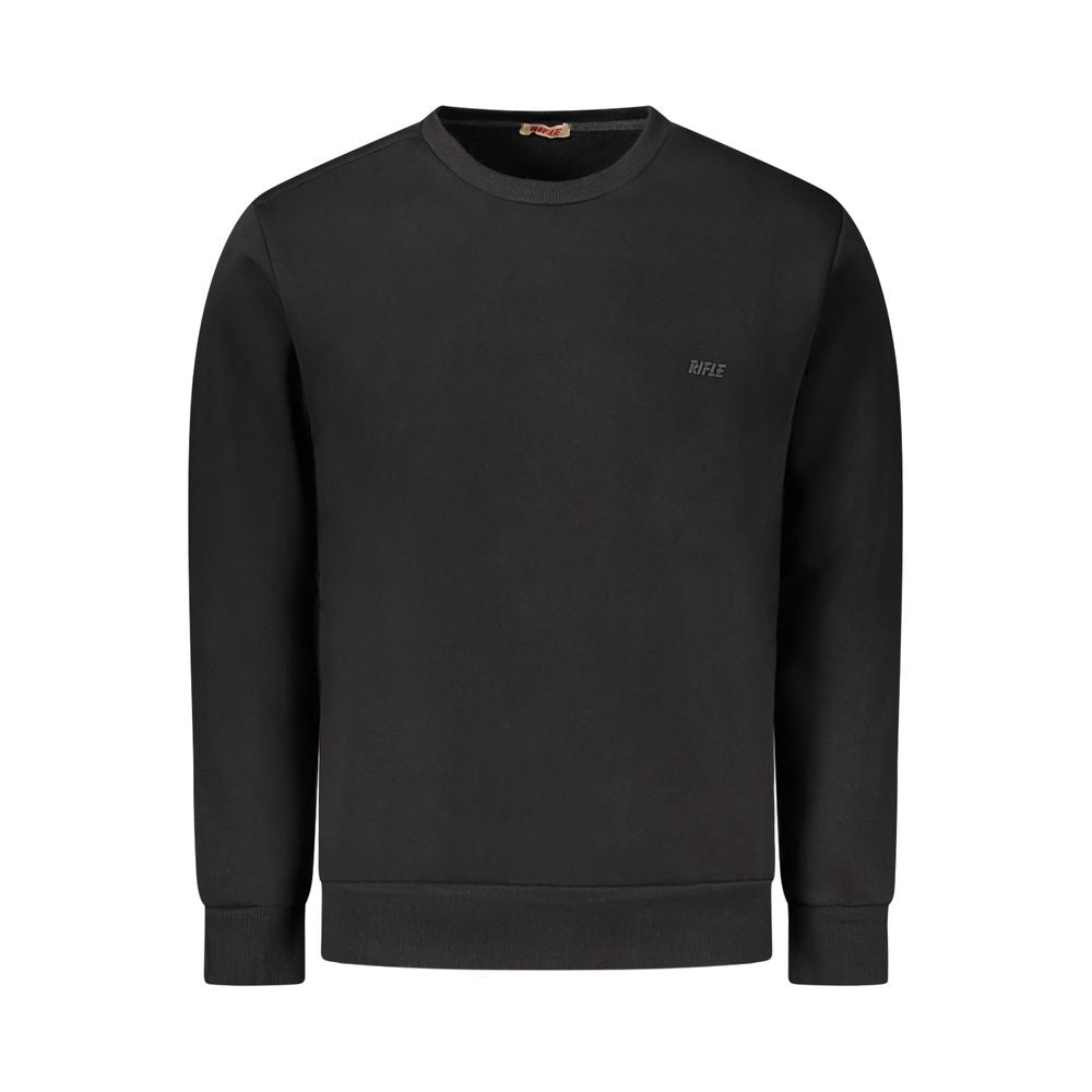 Rifle Black Cotton Men Sweater