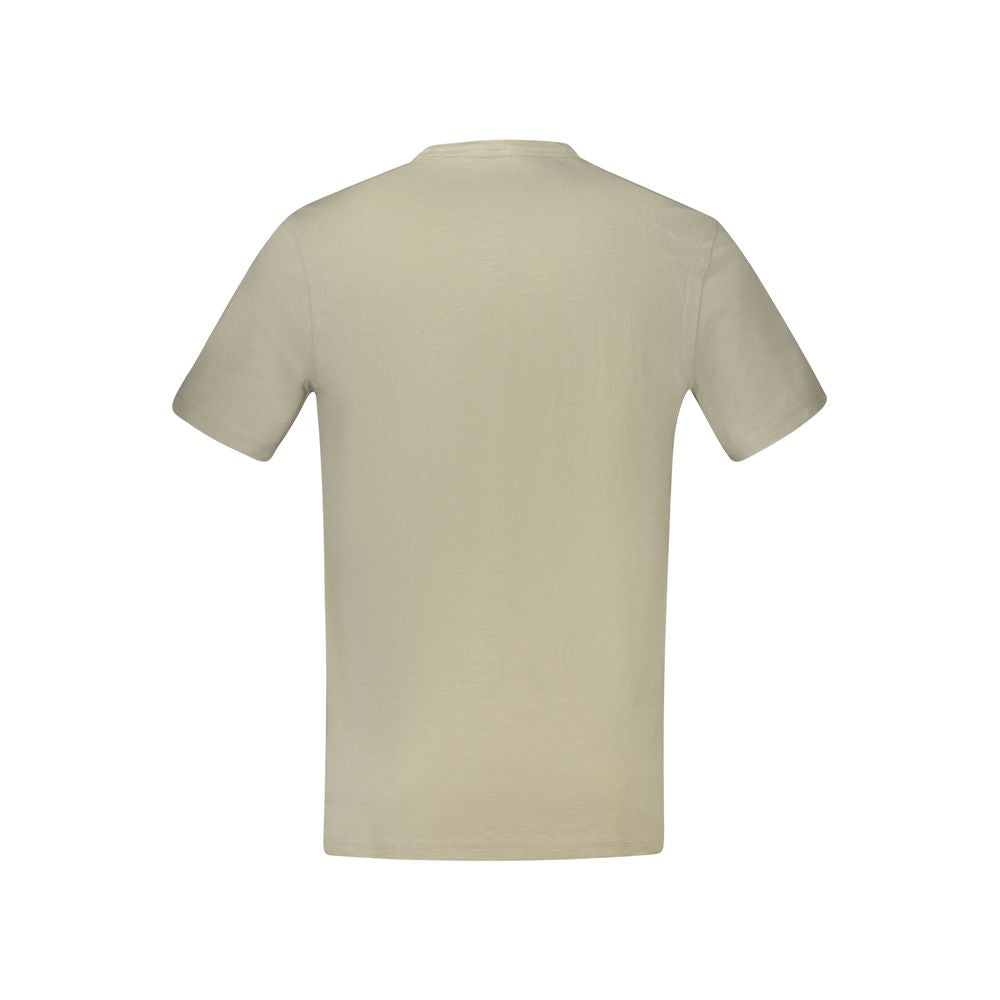 Hugo Boss Beige Cotton Men T-Shirt